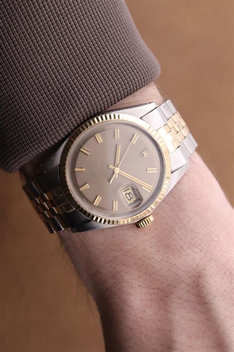 rolex boys in oro gia braccialato|Rolex Datejust 36 'Ghost Wide Boy' Taupe 'Havana' dial Ref.